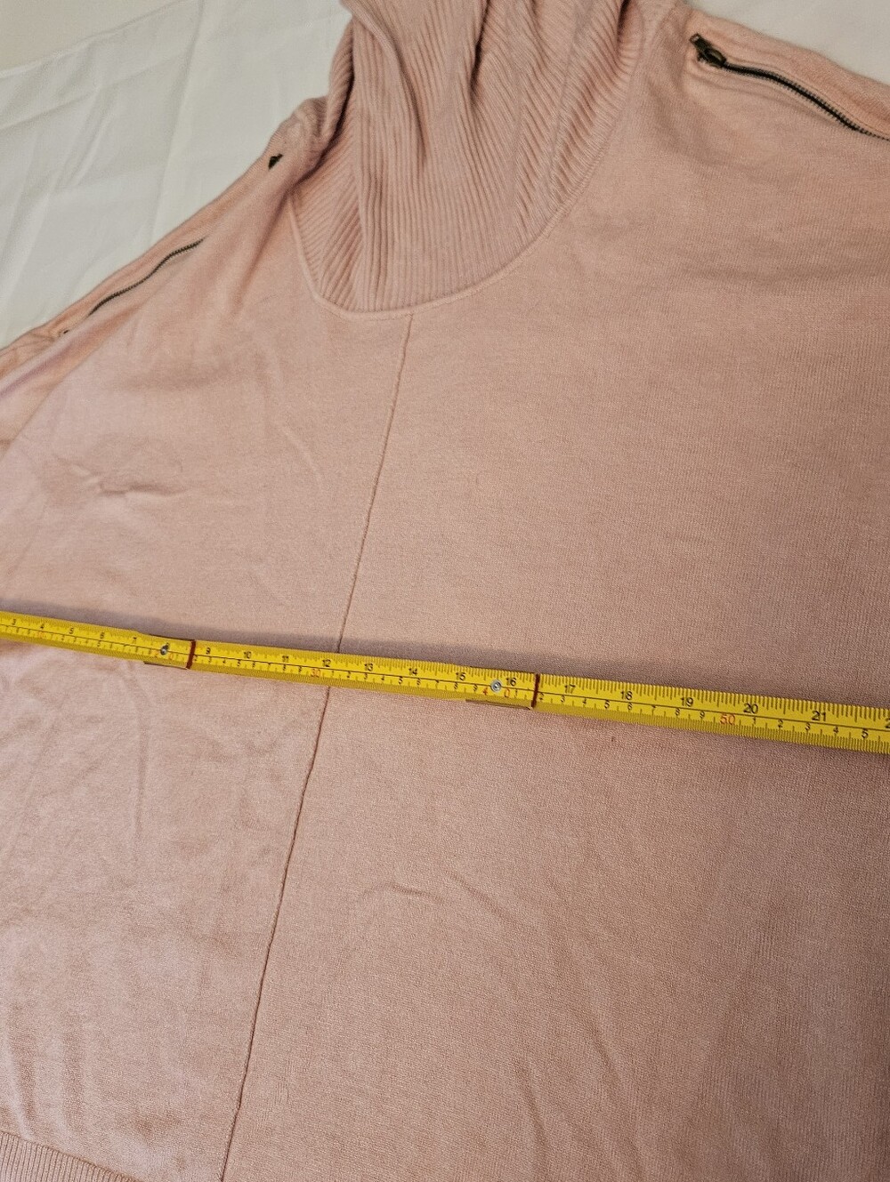 Women's Dusty Pink Cowl Neck Sweater - Picture 5 of 13